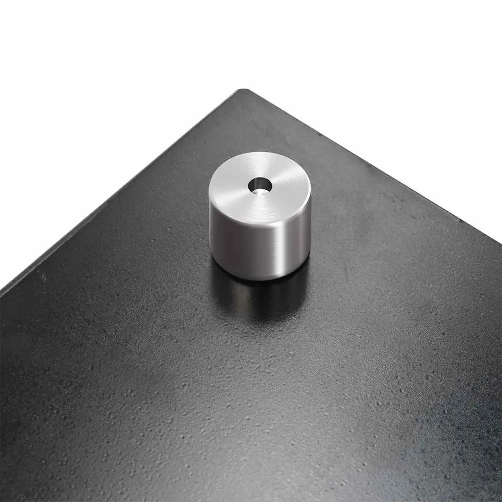 Kitchen Backsplash 70x50 cm Tempered Glass Black Heat Resistant