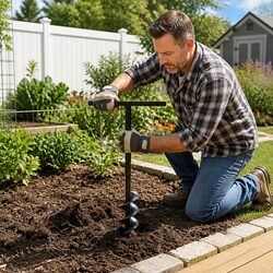 Efficient 120mm Ground Drill for Enhanced Gardening