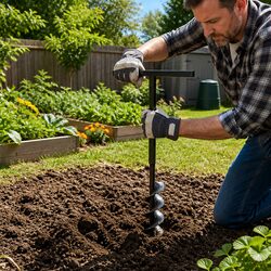 Enhance Your Garden with the 150mm Ground Drill Auger