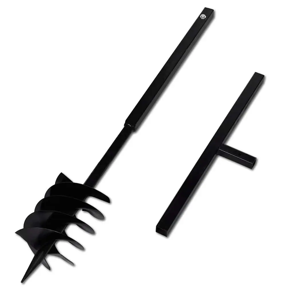 Ground Drill Auger 180mm with Handle 5m Extension Tubes for Soil Aeration