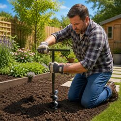Enhance Your Garden with a 180mm Ground Drill Auger