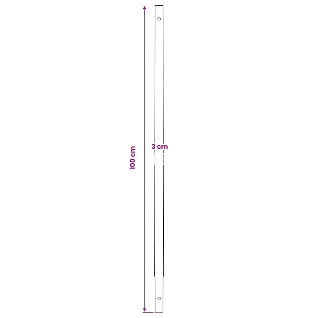Ground Drill Auger 80mm with 5m Extension Tubes Steel Gardening Tool
