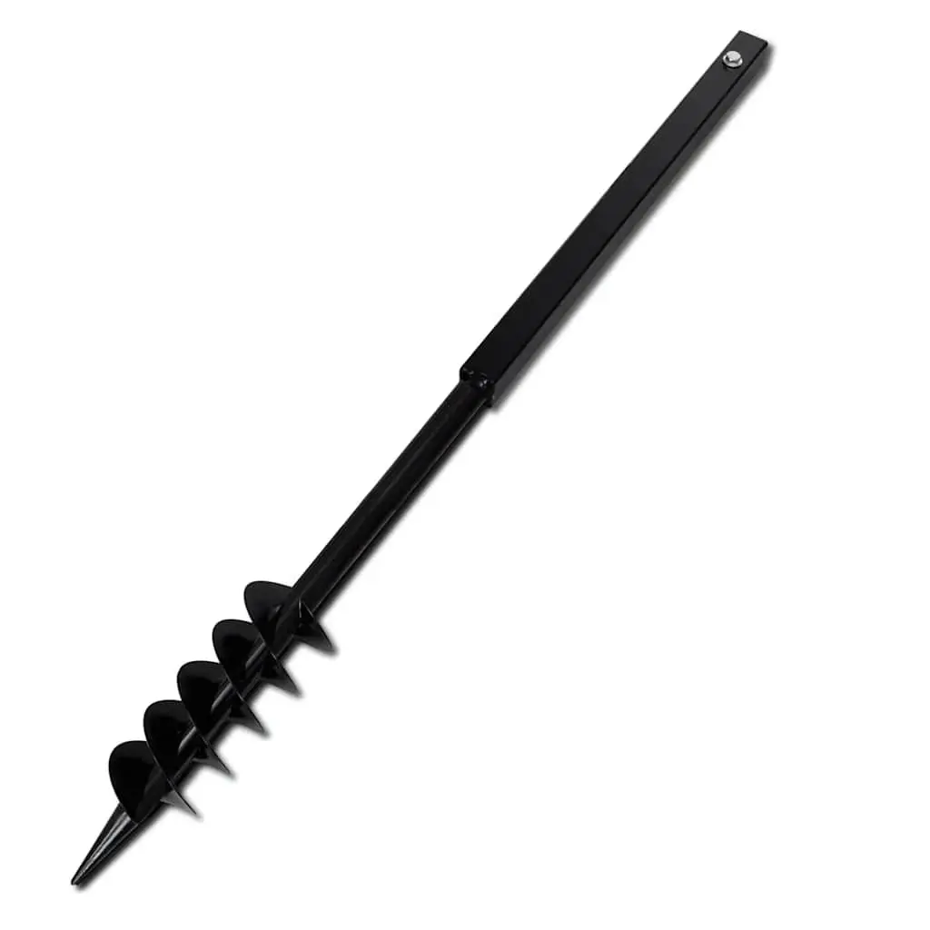 80mm Soil Auger with Handle and 12 Extension Tubes for Gardening and Digging