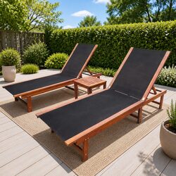 Enhance Your Outdoor Space with Acacia Lounger Set