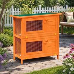Enhance Your Outdoor Space with a Red Rabbit Hutch