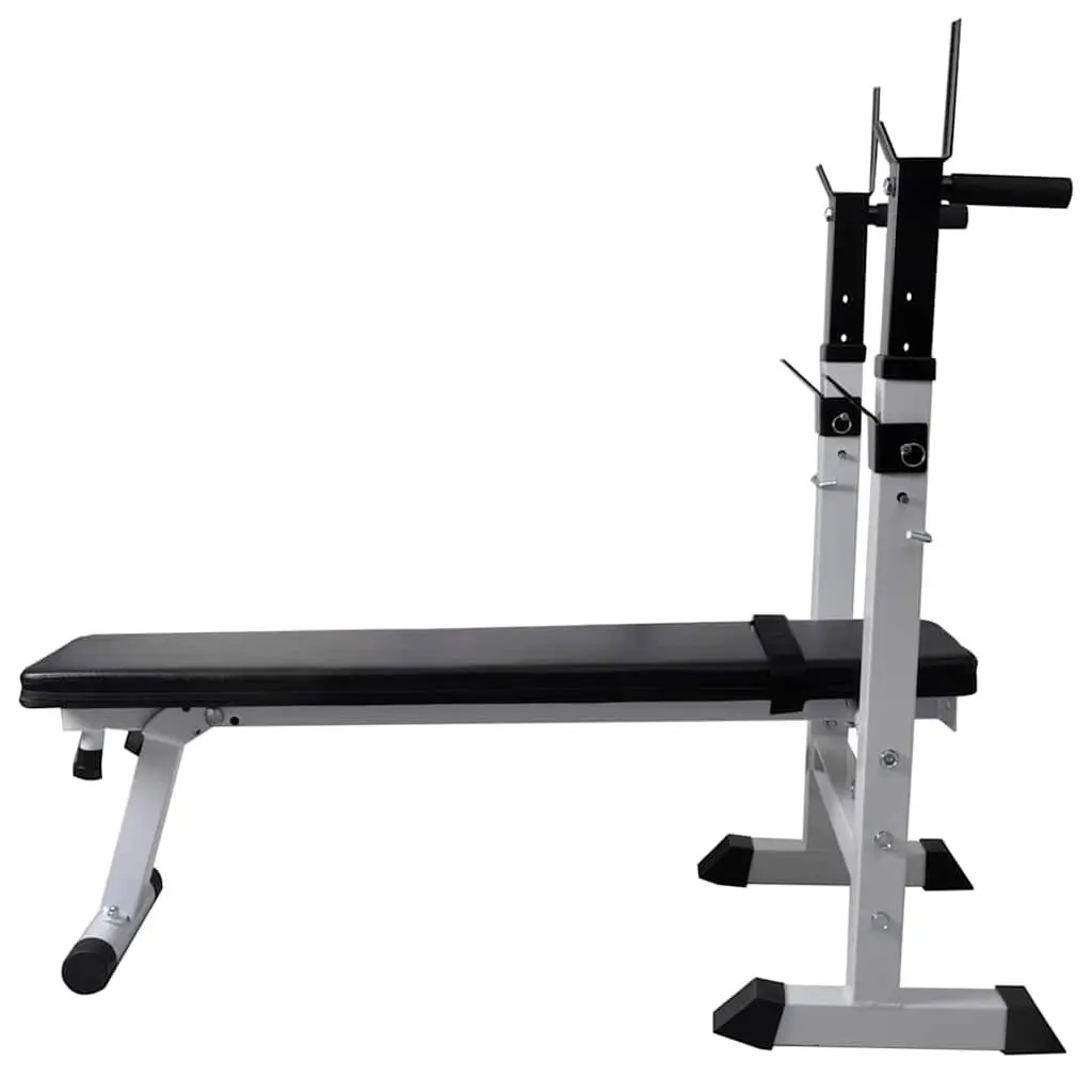 Adjustable Workout Bench Weight Rack Barbell Dumbbell Set Home Gym Equipment