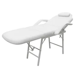 Stylish White Facial Bed Enhancing Your Treatment Space