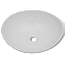 Elevate Your Space with Oval White Ceramic Sink 40x33 cm