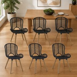 Enhance Your Dining Area with Rattan Chairs Set of 6