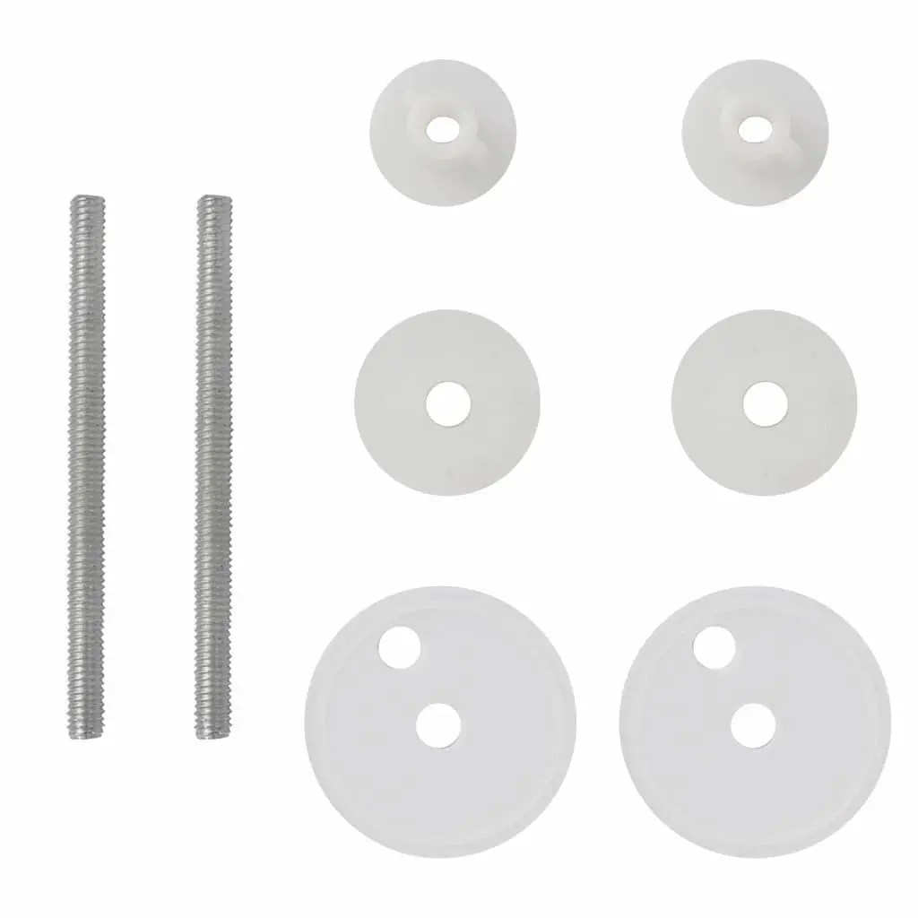 Toilet Seats 2 Pack Grey MDF Adjustable Hinges
