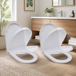 Enhance Your Bathroom with Soft Close Toilet Seats - 2 Pack