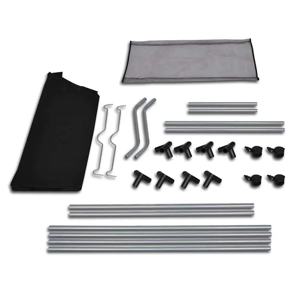Laundry Sorters 2 pcs Black with 4 Removable Sorting Bags for Easy Transport and Organization