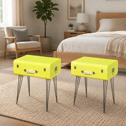 Transform Your Space with Vintage Suitcase Bedside Cabinets