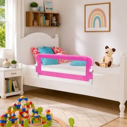 Functional Pink Toddler Bed Rail Set - 2 pcs 102x42 cm