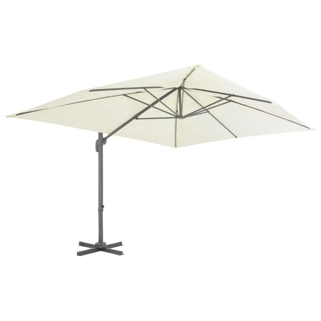 Garden Parasol UV-Resistant 360-Degree Tilt Rotate with Portable Sand Base