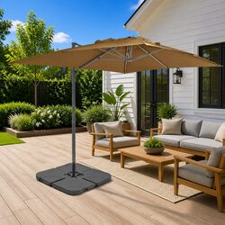 Enhance Your Outdoor Space with a Taupe Garden Parasol