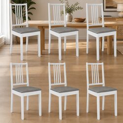 Enhance Your Dining Experience with 6 White Chairs