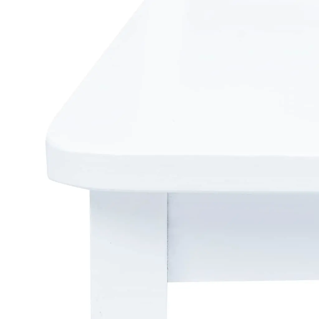 White Wooden 5 Piece Dining Set with Table and Four Chairs for Kitchen or Dining Room