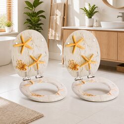 Enhance Your Bathroom with Starfish Design Toilet Seats