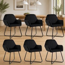 Upgrade Your Home with 6 Black Velvet Dining Chairs