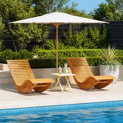 Enhance Your Outdoor Space with Acacia Rocking Loungers