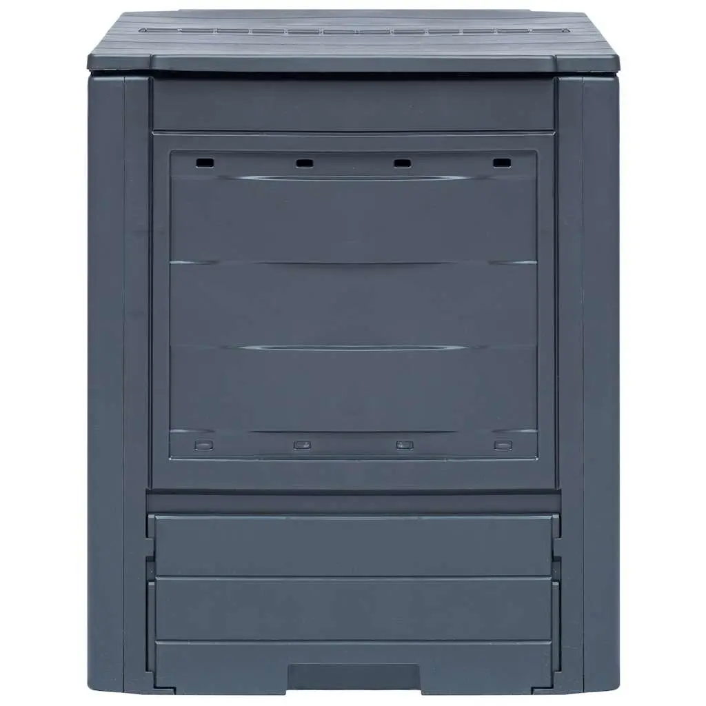 Garden Composters 60x60x73cm Rattan Look Ventilation 2 Pack