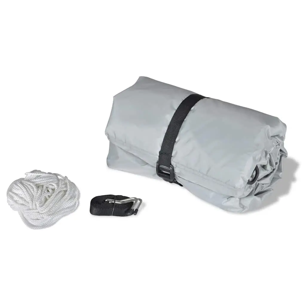 Boat Storage Cover Grey 2 Pieces Heavy Duty Waterproof Protection