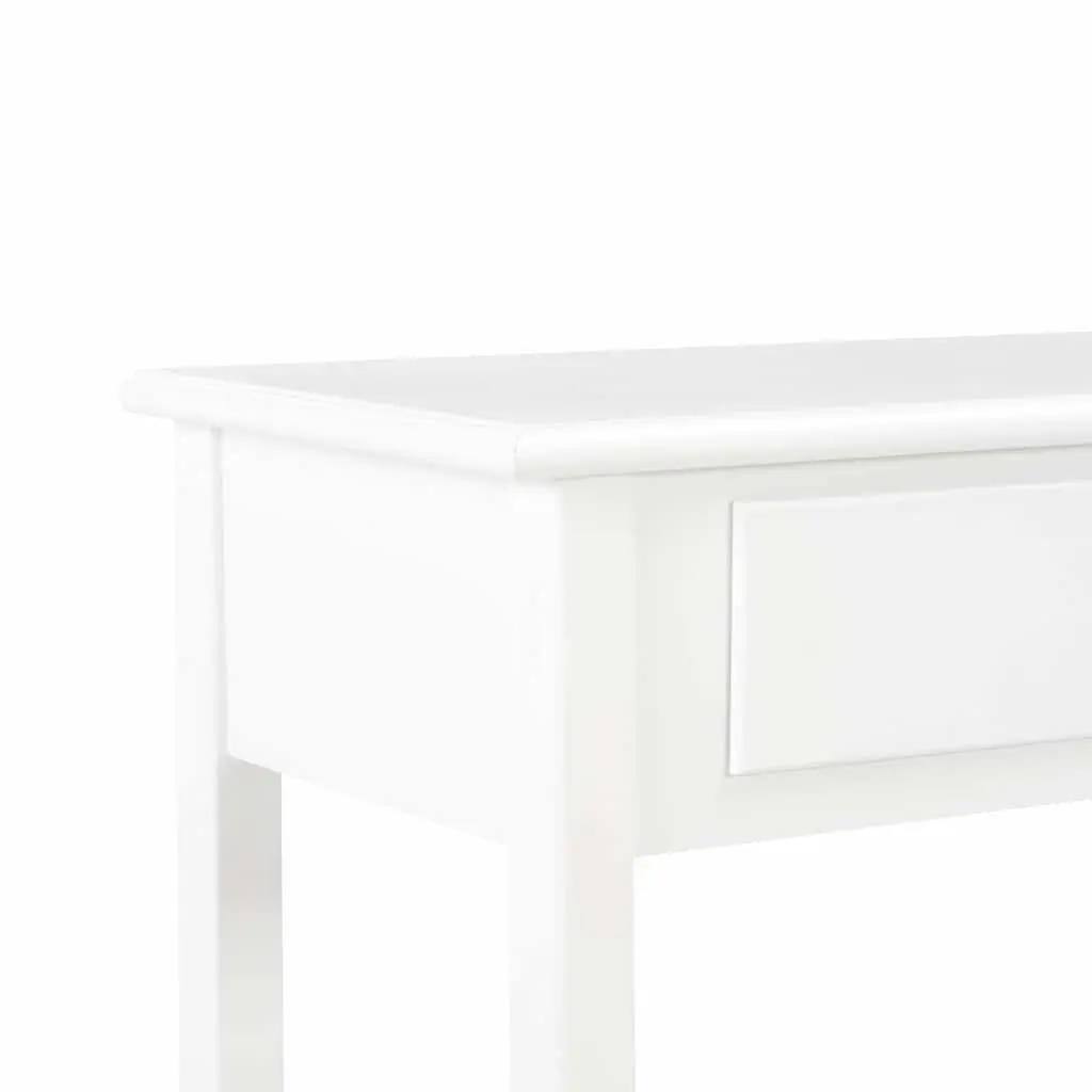 Sideboard White Storage Cabinet 2 Drawers 2 Shelves Sturdy Durable Construction