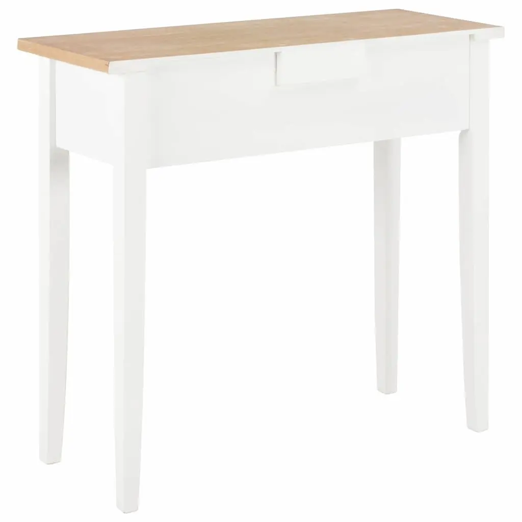 White Console Table with Drawers Dressing Accent Living Room Hallway Furniture