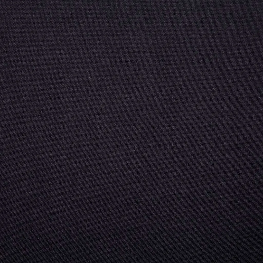 BlackFabric2SeaterSofaWithPaddedCushionsRemovableCoversForLivingRoom