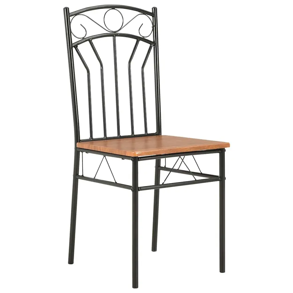 6 Brown Mid-Century Chairs