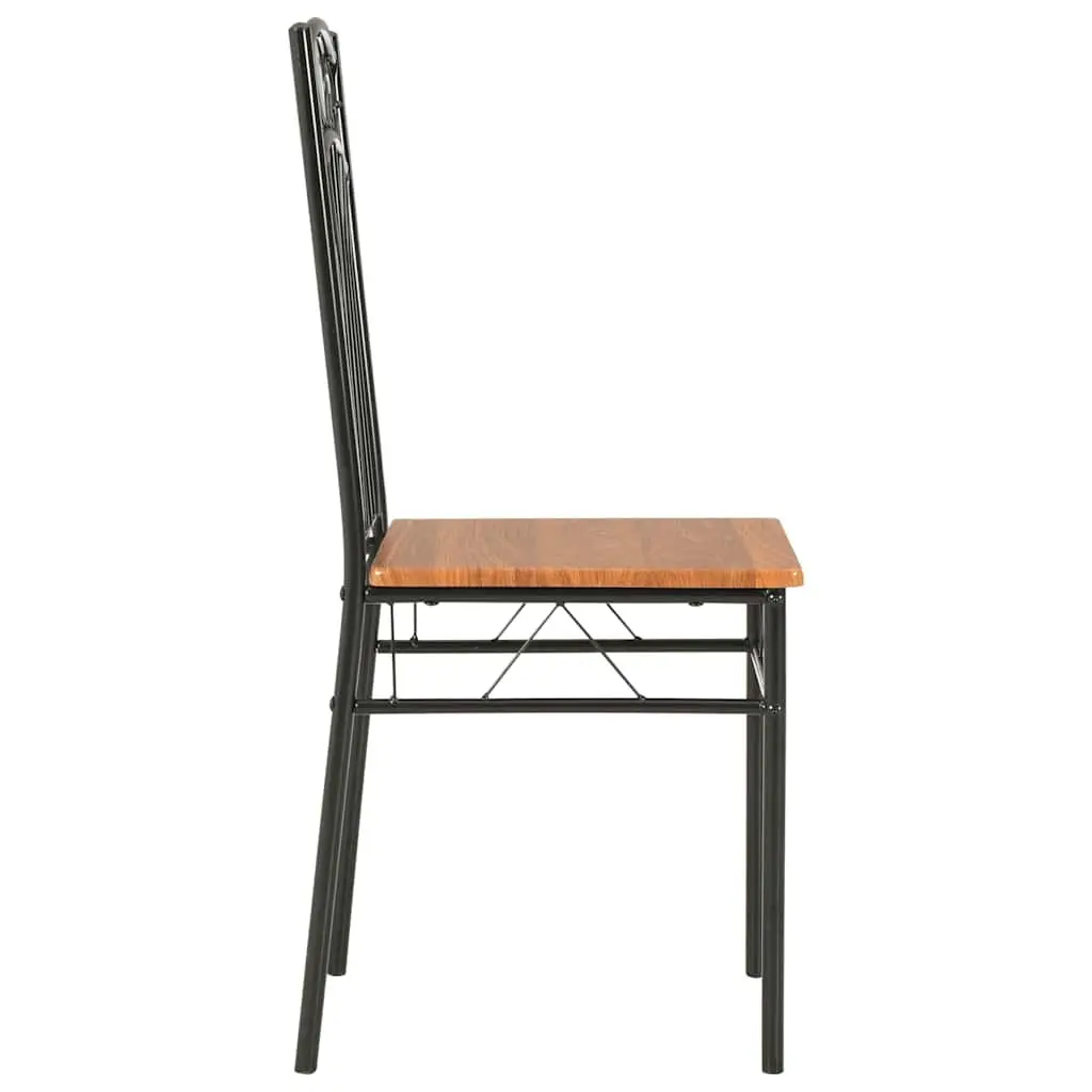6 Brown Mid-Century Chairs