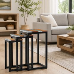 Nesting Tables 3 Piece Set for Stylish Living Spaces