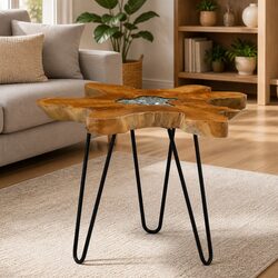 Rustic Teak Wood Coffee Table for Your Living Room