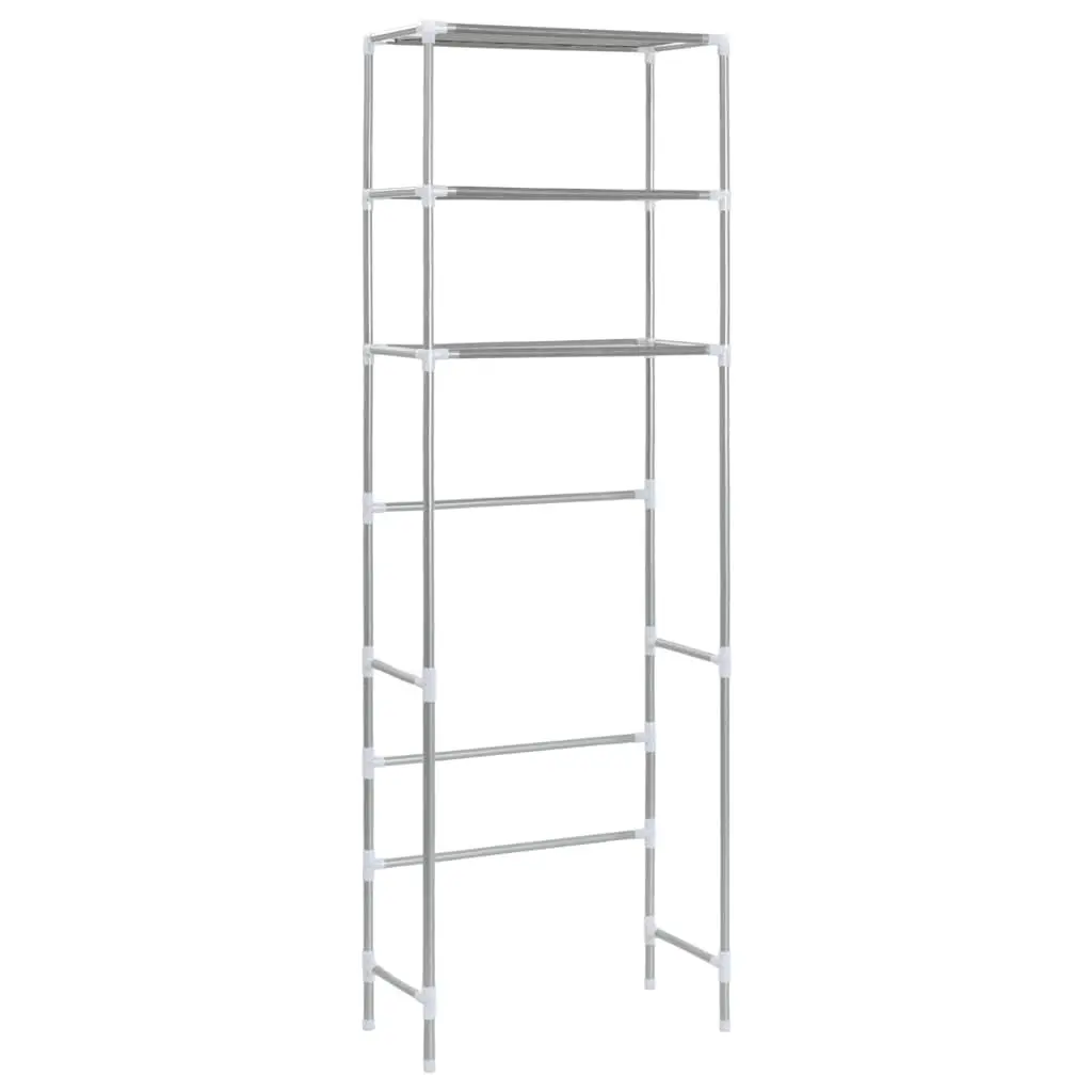 Over Toilet Storage Rack 3-Tier Stainless Steel Bathroom Organiser Shelf Silver Space Saver