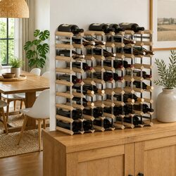 Elegant 72-Bottle Wooden Wine Rack for Your Home
