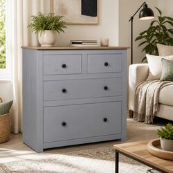 Grey 80x40x83cm Sideboard for Enhanced Home Decor