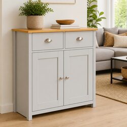 Functional Sideboard Cabinet in Grey for Your Living Space