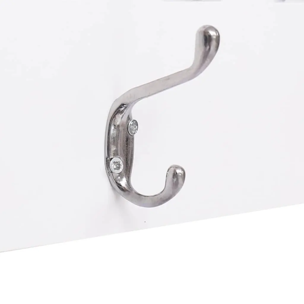 Wall Mounted Coat Rack 5 Hooks Welcome Lettering Home Entryway Storage Organiser