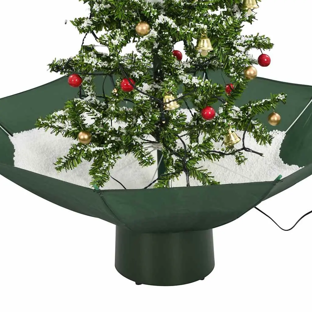 Artificial Christmas Tree 75cm Snowing Effect with Umbrella Base and Adjustable Snowfall Rate
