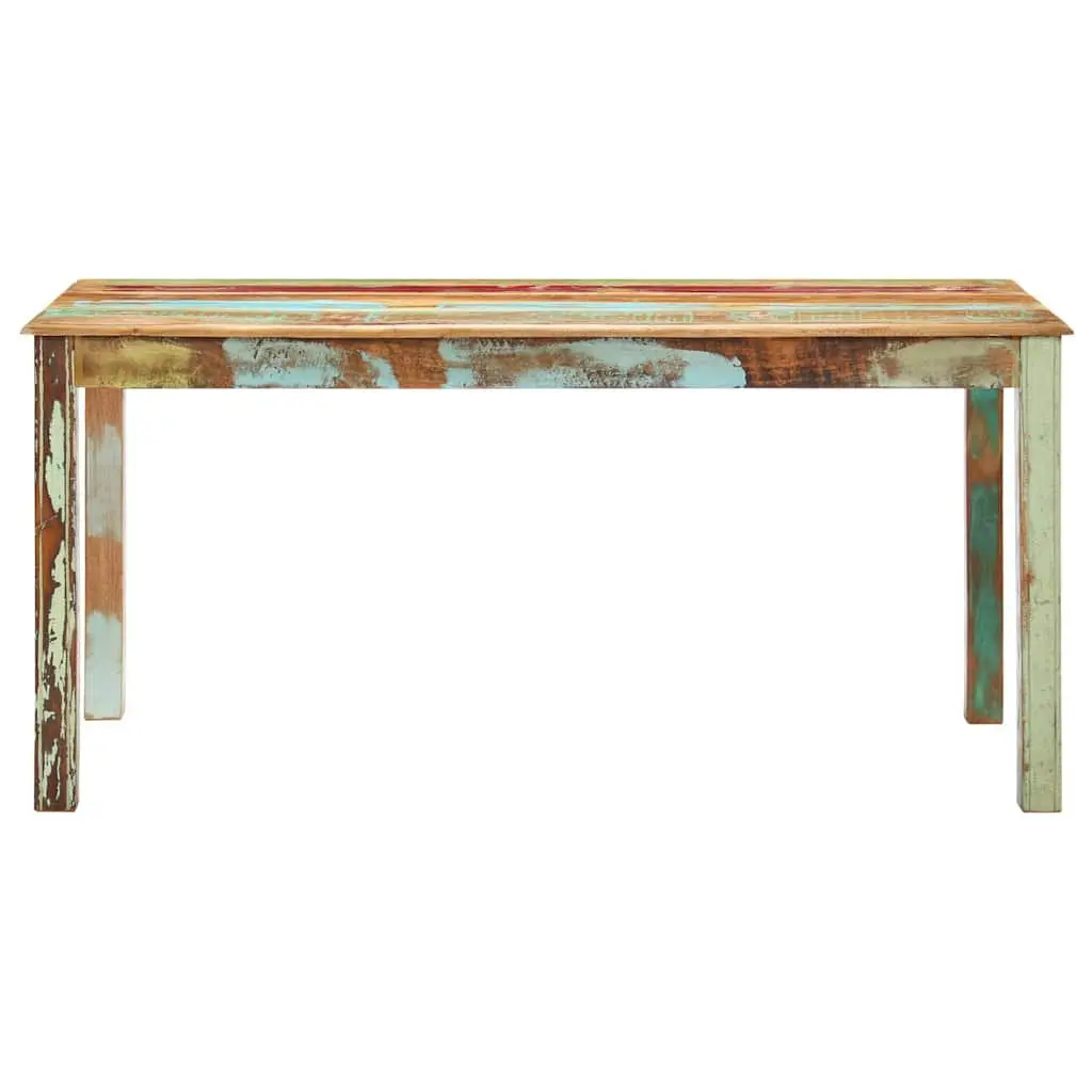 Dining Table 160x80x76 cm Solid Reclaimed Tropical Wood Antique Style