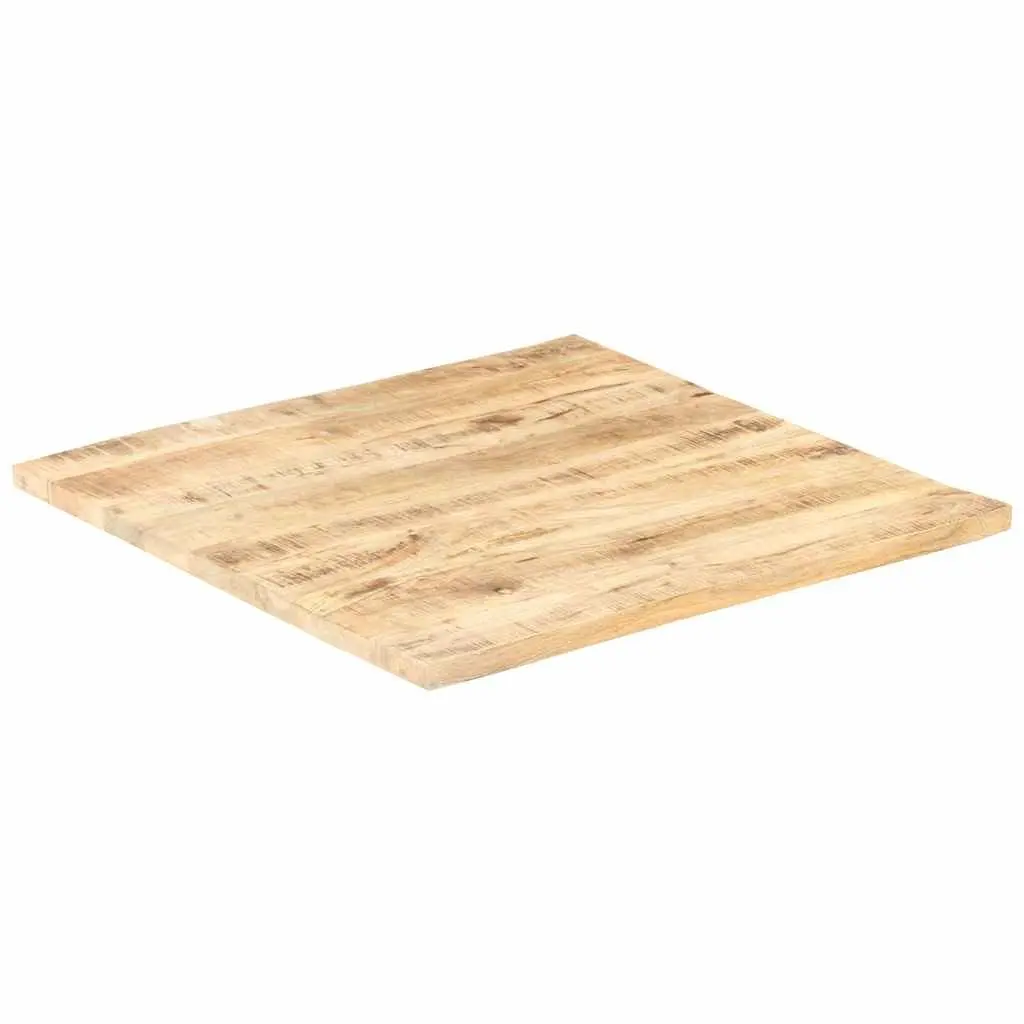 Solid Wood Table Top 60x60cm Brown Durable Mango Wood Industrial Rustic Aesthetic