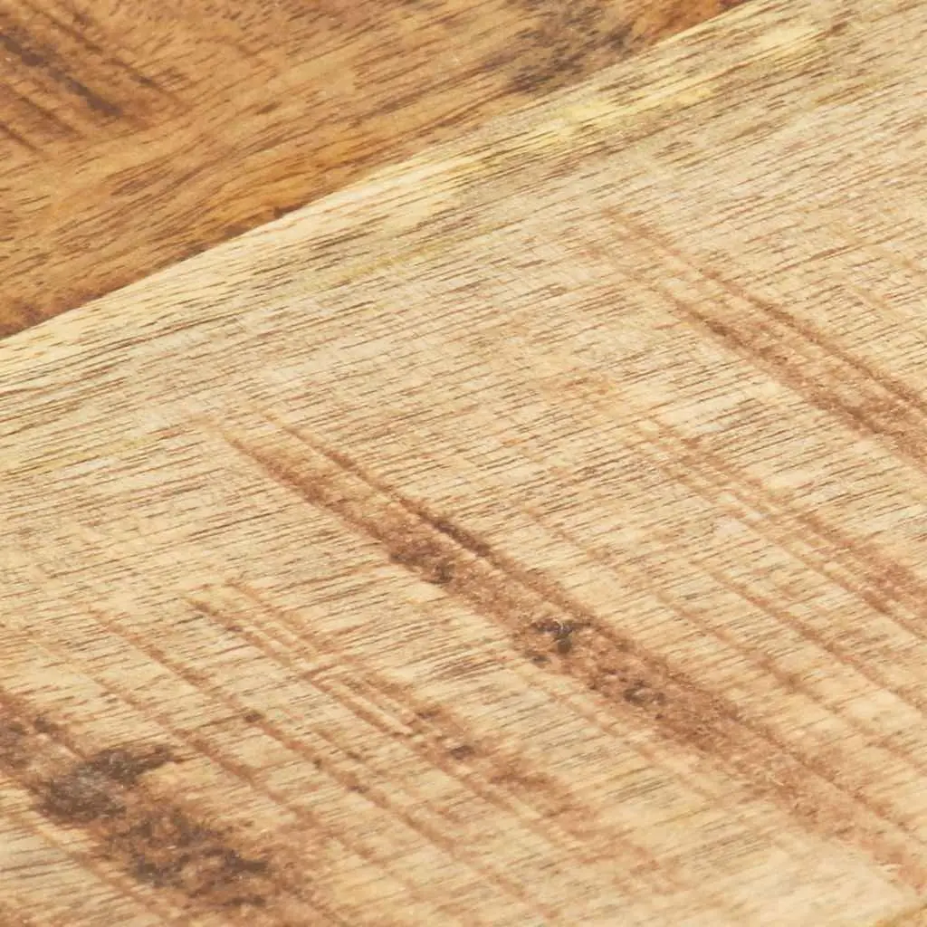 Solid Wood Table Top 60x60cm Brown Durable Mango Wood Industrial Rustic Aesthetic
