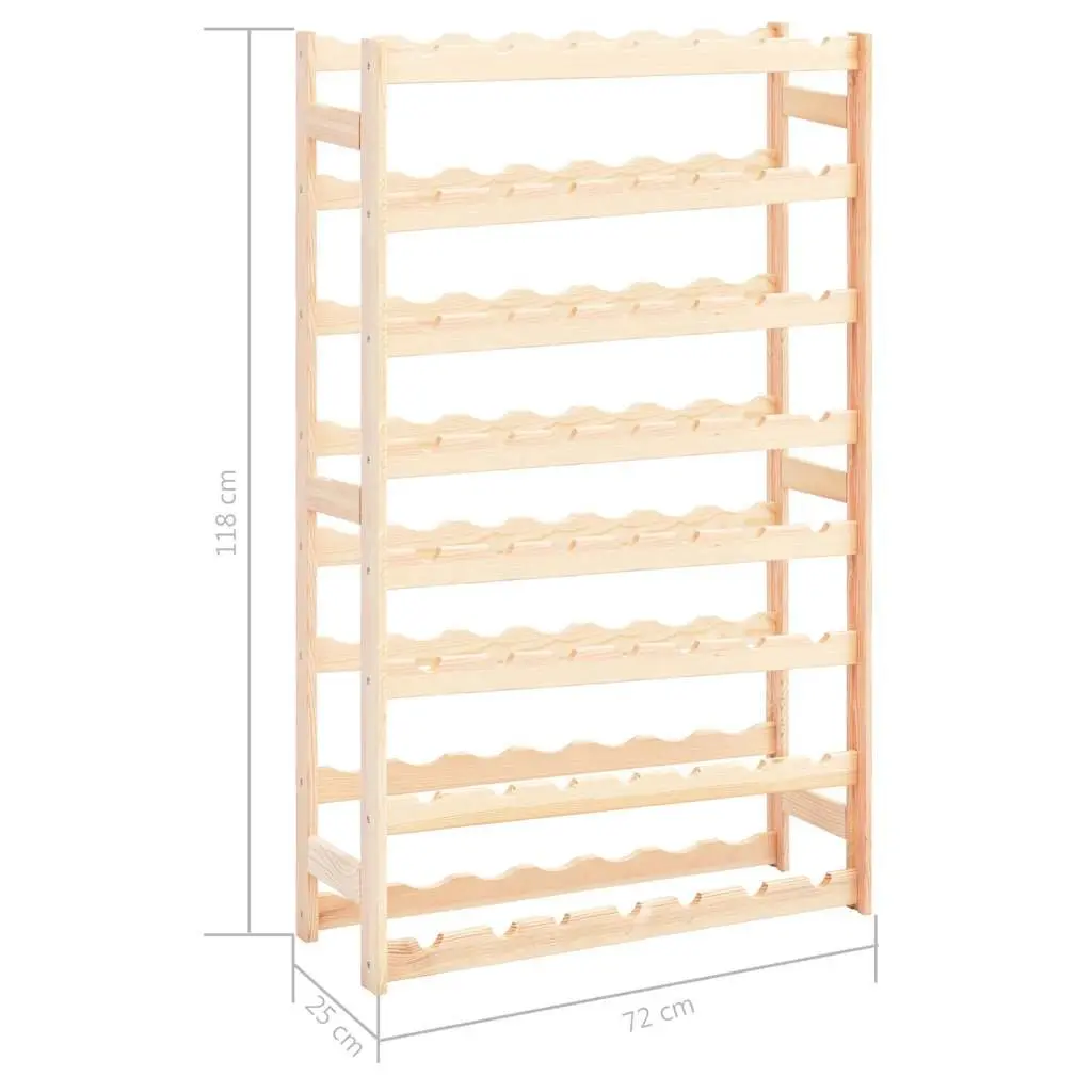 Wine Rack 56 Bottles Solid Wood Storage Display Cabinet Holder Stand