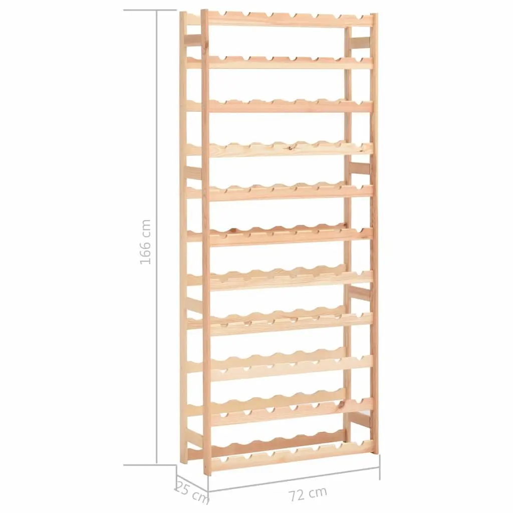 Wine Rack 77 Bottle Solid Wood Storage Display Cabinet Shelf Holder