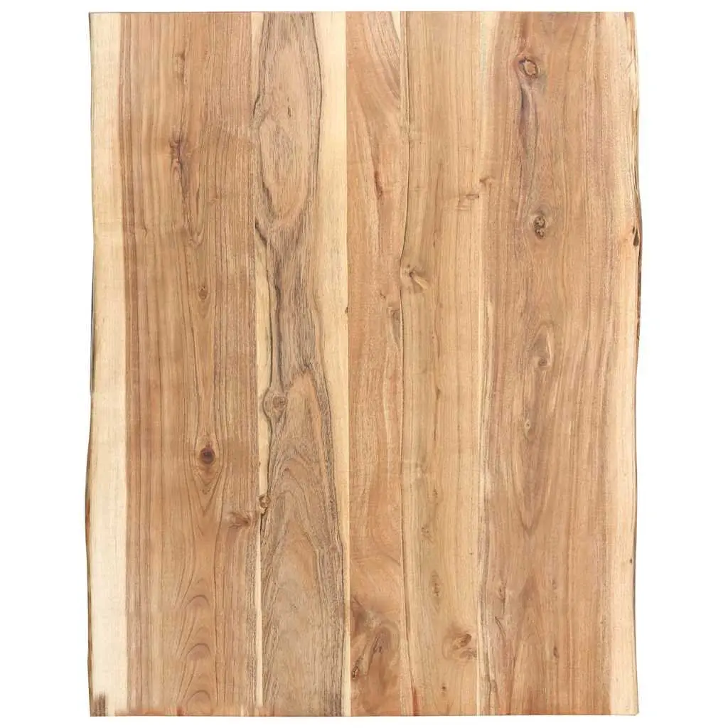 Live Edge Acacia Wood Table Top 80x50-60x3.8 cm