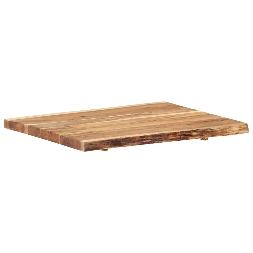 Live Edge Acacia Wood Table Top 80x50-60x3.8 cm
