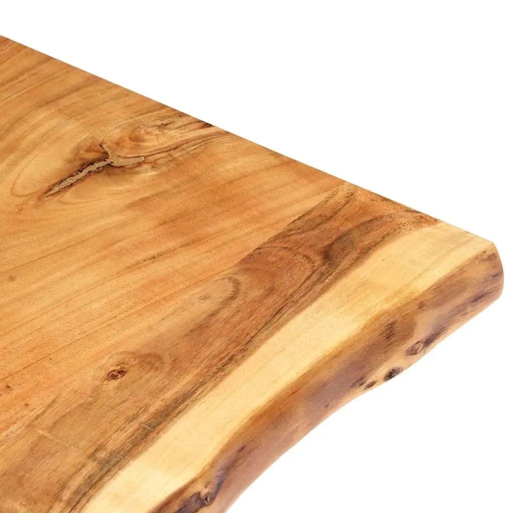 Live Edge Acacia Wood Table Top 80x50-60x3.8 cm