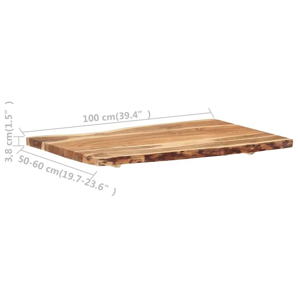 Solid Acacia Wood Live Edge Top