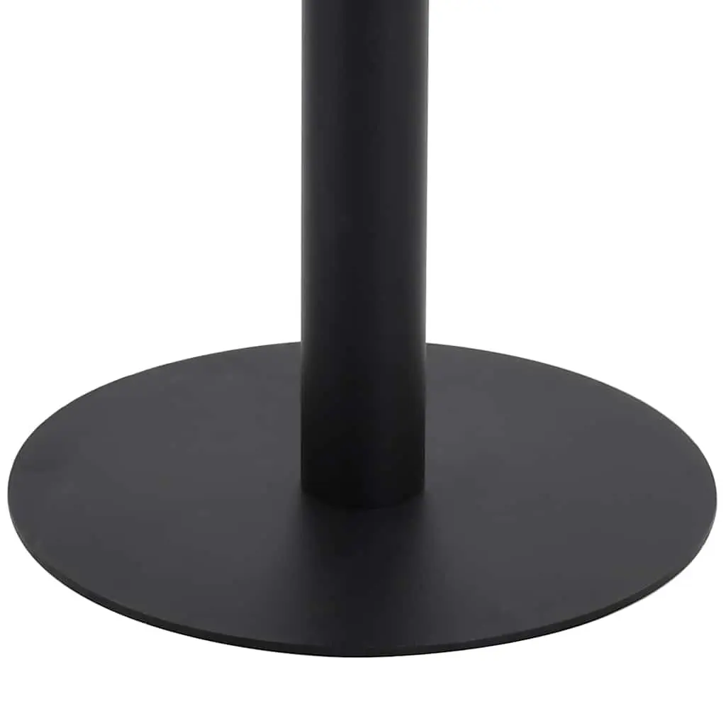 Bistro Table 60x60cm Light Brown Square Top Steel Leg Suitable for Kitchen Dining Coffee Shop Bar